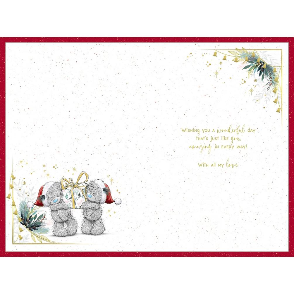 Lovely Wife Verse Me to You Bear Christmas Card Extra Image 1